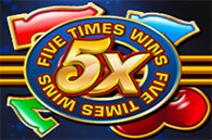 Vegas Online Casino Five Times Wins Logo