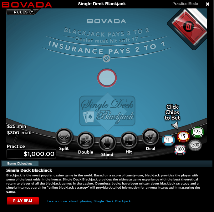 bovada-casino-single-deck