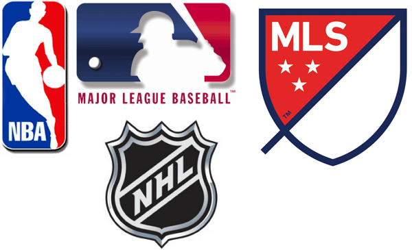 MLS-NBA-MLB-NHL
