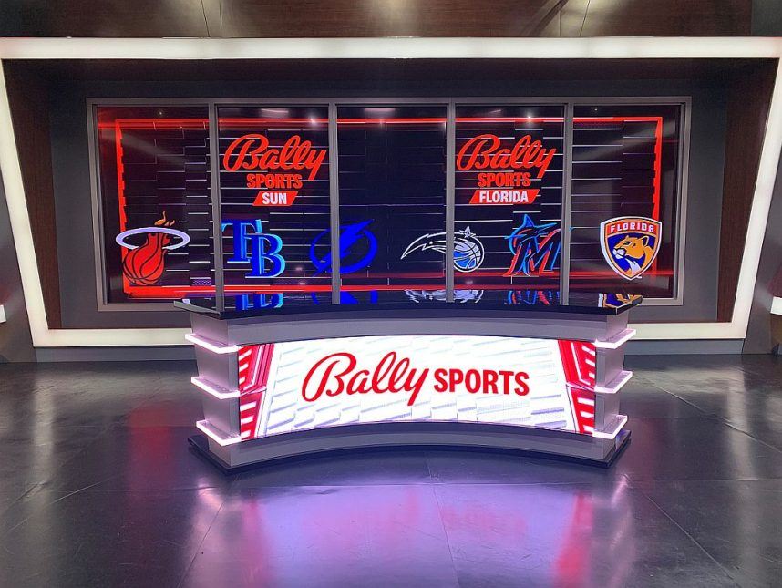 The Bally Sports studio in Florida